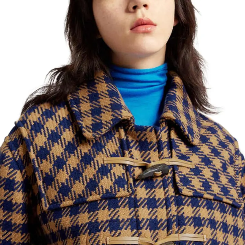 CARVEN FW22 Jackets Coats Women's Brown Yellow-4