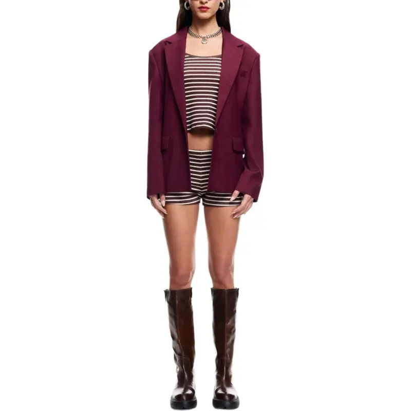 Lioness Business Suits Women's Burgundy-2