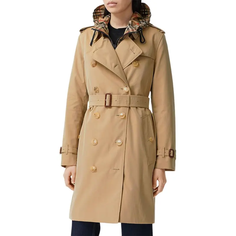 Burberry Button Detailed Kensington Trench Coat-3