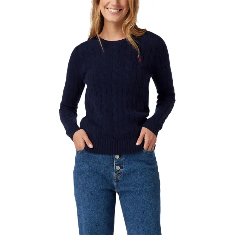 Polo Ralph Lauren Pony Embroidered Cable Knit Jumper-1