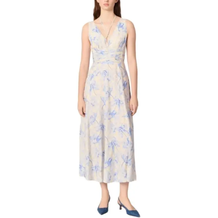Maje Floral Midi Dress-1