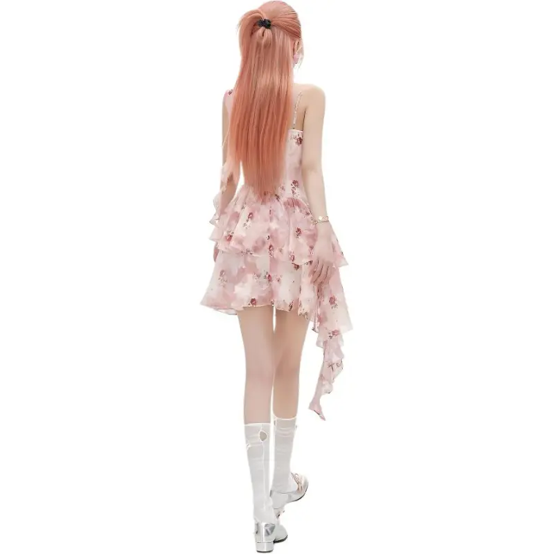 Flowers In Water Slip Dress Women's-1