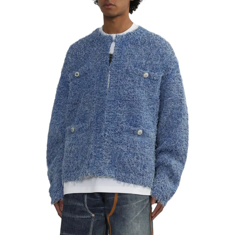 Doublet Textured finish Cardigan-4
