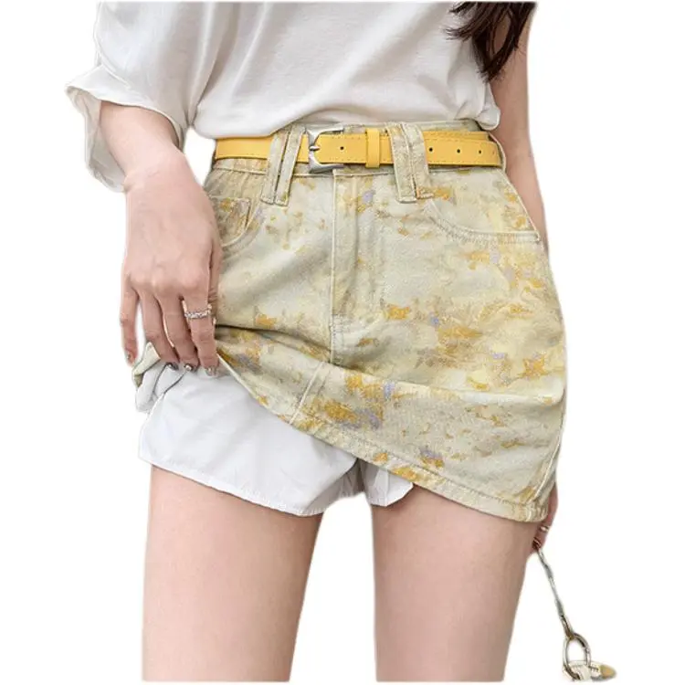 GOSO Denim Short Skirts Women's-4