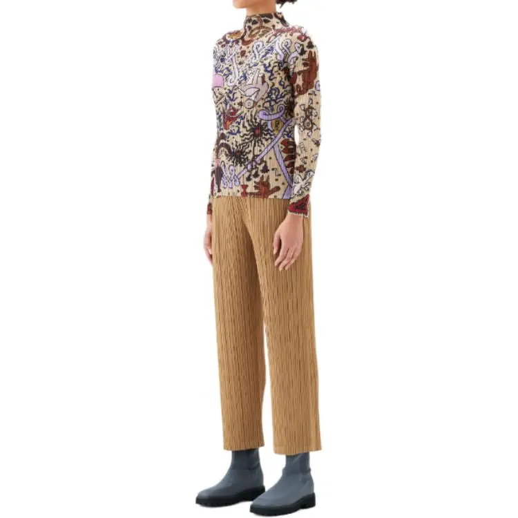 PLEATS PLEASE ISSEY MIYAKE T Shirt Women's Yellow-4