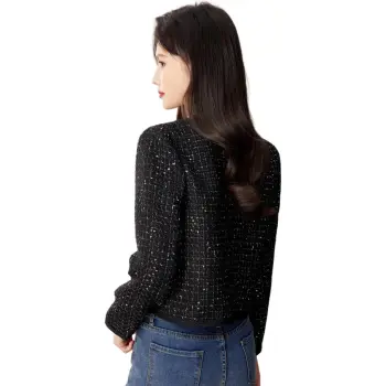Like The Age Of Water Velvet feel Coat Women's Black
