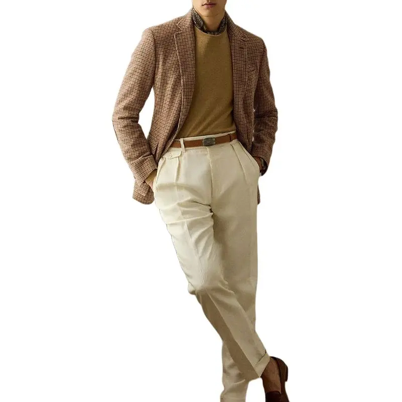 Ralph Lauren Purple Label Checked Single breasted Blazer-3