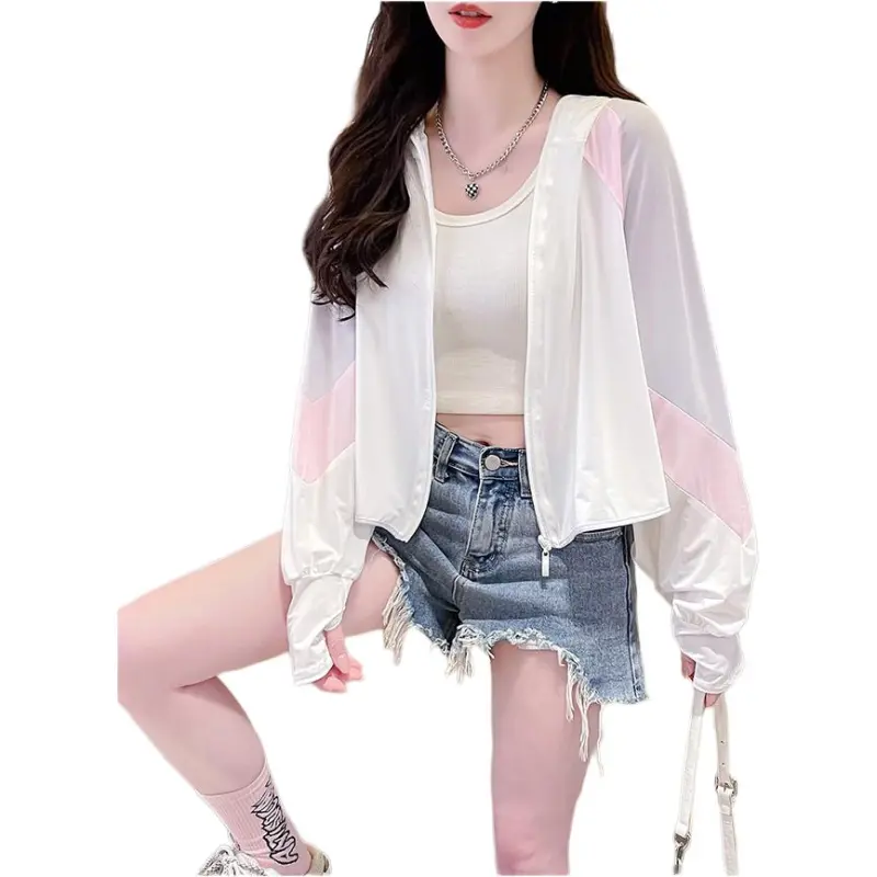 Flowers In Water Cropped Coat Women's-2