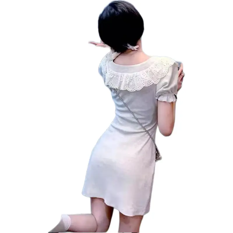 Mu Xiao Xin Short Sleeved Dress Women's-2