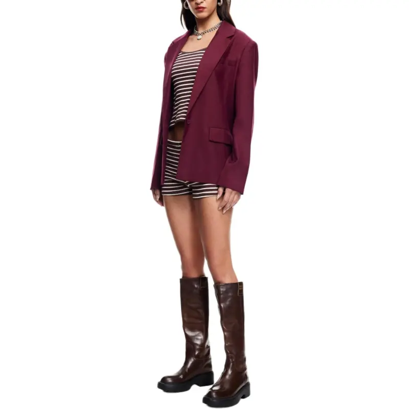 Lioness Business Suits Women's Burgundy-4
