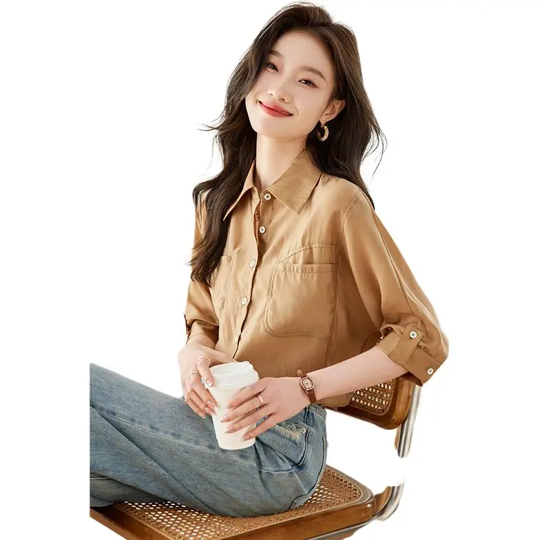 La Chapelle Shirt Women's Coffee-2