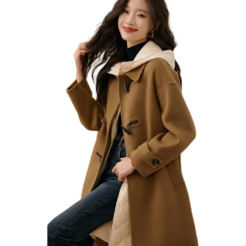 Mo Han Yi Mei Coat Women's Eco Khaki-4