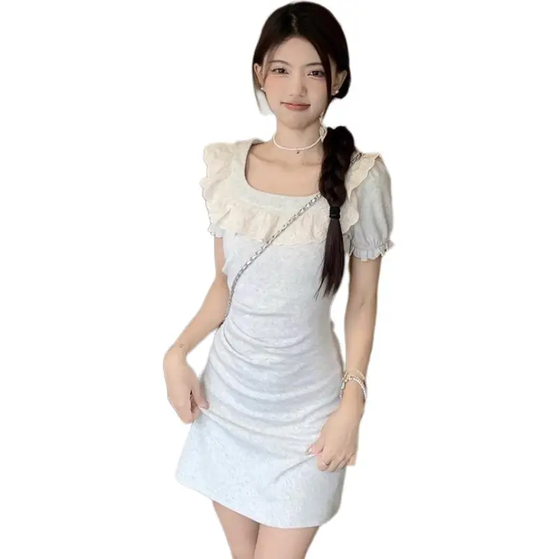 Mu Xiao Xin Short Sleeved Dress Women's-3