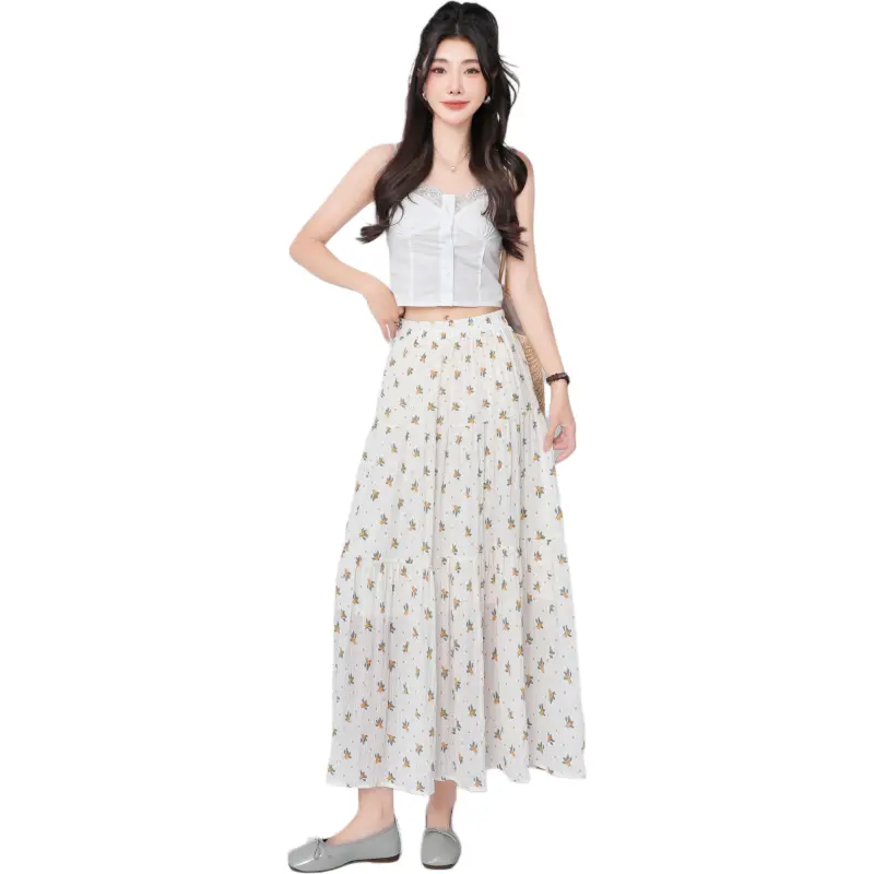 Mu Xiao Xin Casual Long Skirt Women's-1