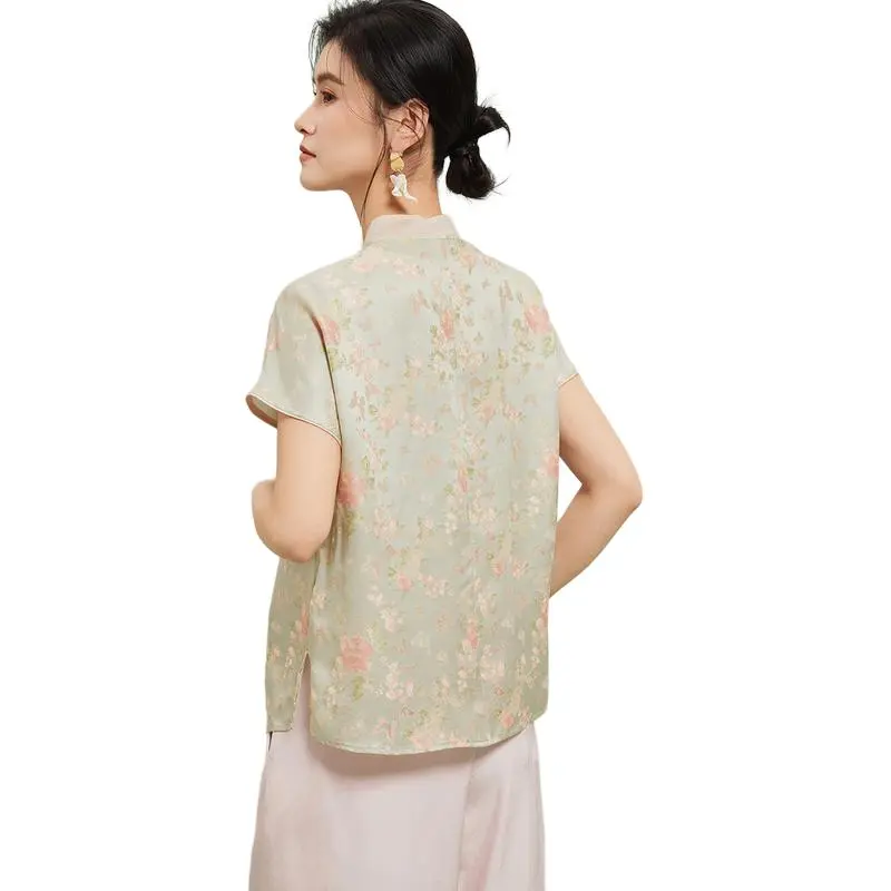 JINJU T Shirts Women's Green-1