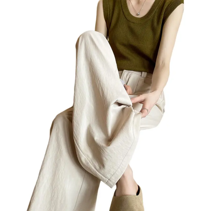 Weixi Casual Pants Women's Apricot-2