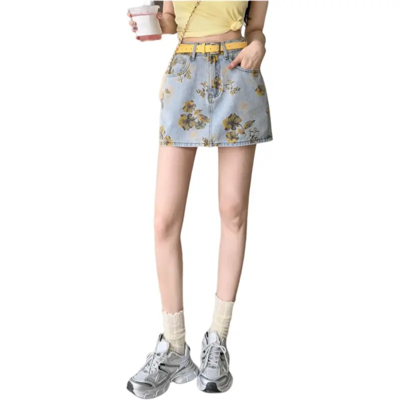GOSO Denim Short Skirts Women's-7
