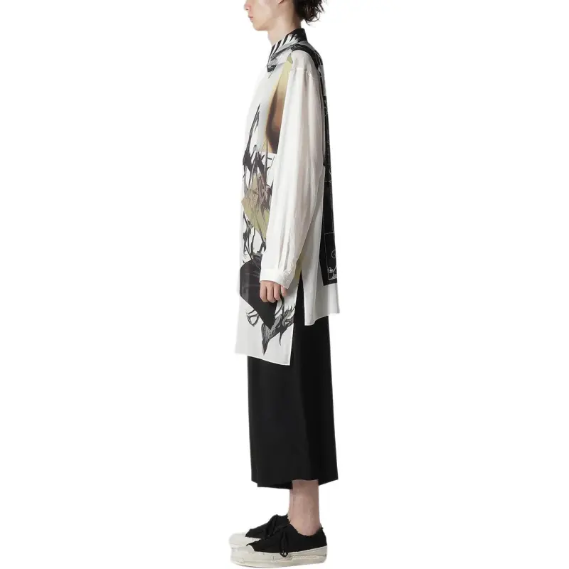 Yohji Yamamoto Abstract print Long sleeve Shirt-5