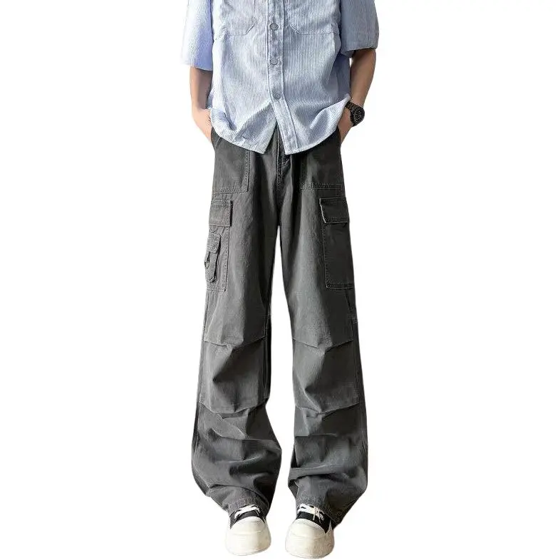 CORNILOT Casual Pants Unisex Gray-2