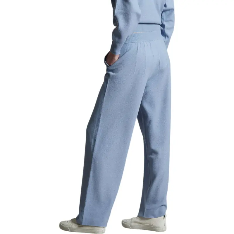 COLOMBO Knitted Sweatpants Women's Light Blue-1