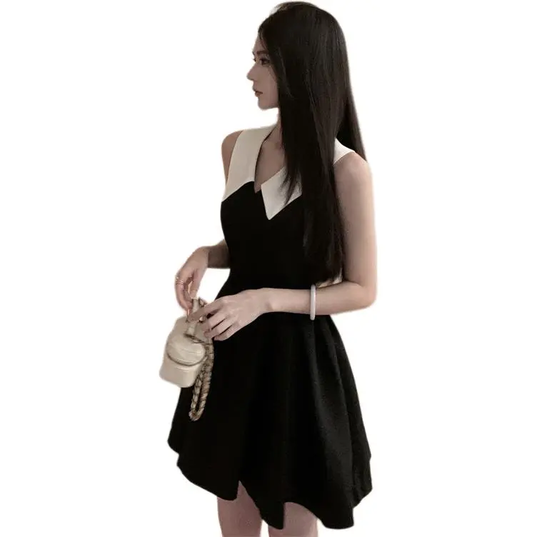 GOSO Sleeveless Dresses Women's Black-2