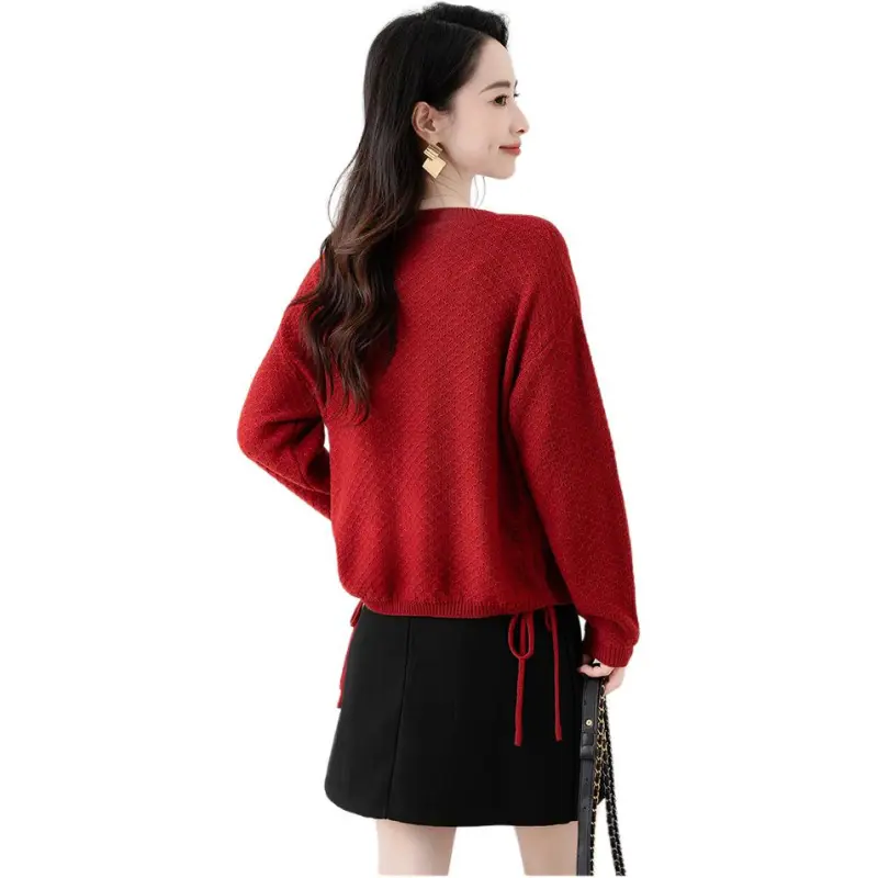 X MOOM Knitwear Women's Red-1