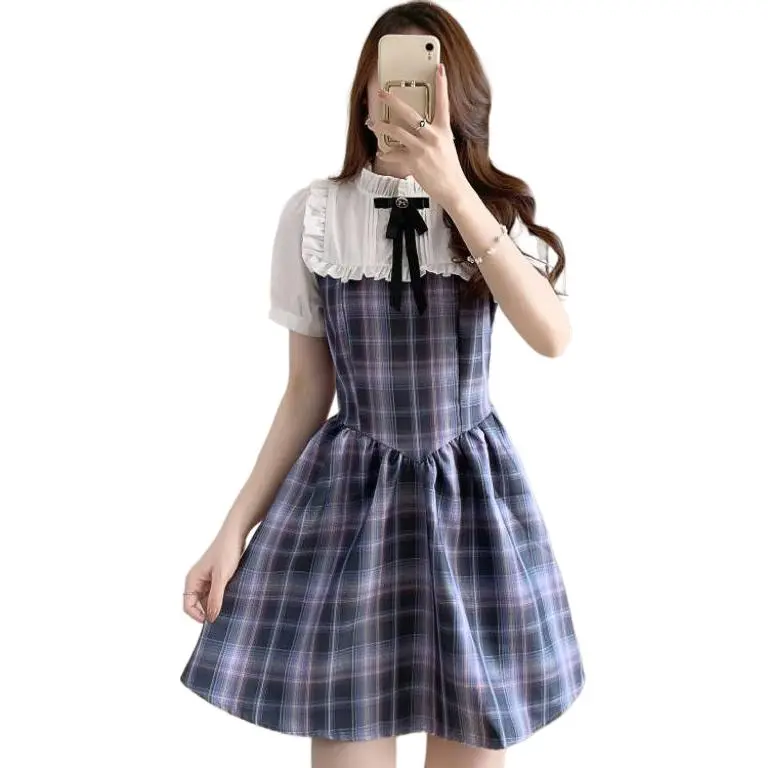 Mu Xiao Xin Short Sleeved Dress Women's-3