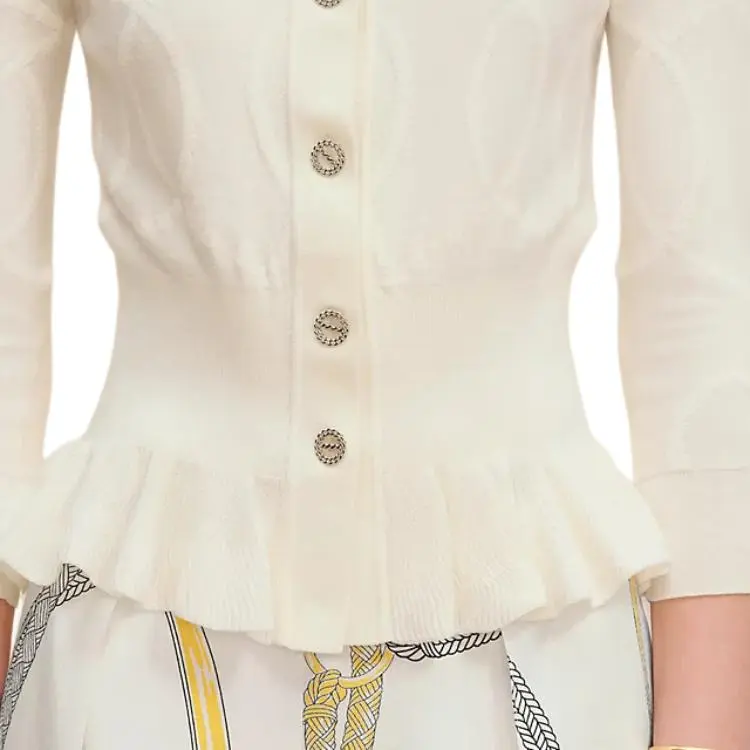 HERMES Sweater Women's Ivory White-3
