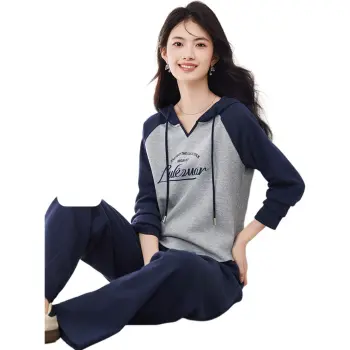 XINFEIYU Sweatshirt Set Women's Gray