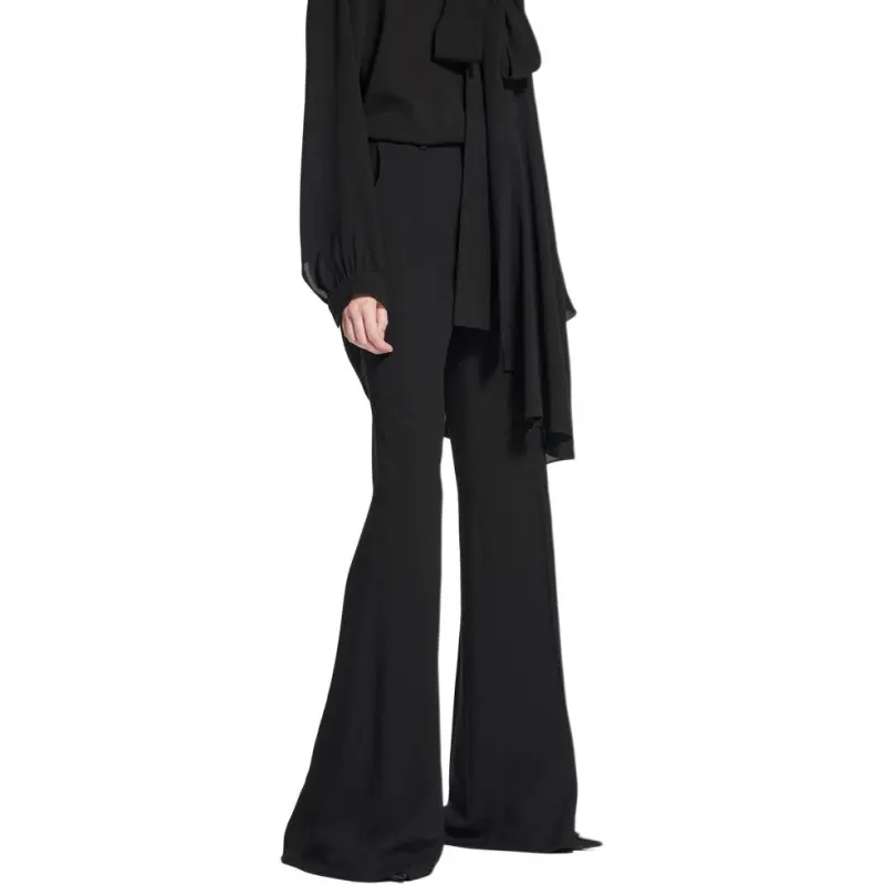 Balenciaga SS25 Casual Pants Regular Women's Black-3