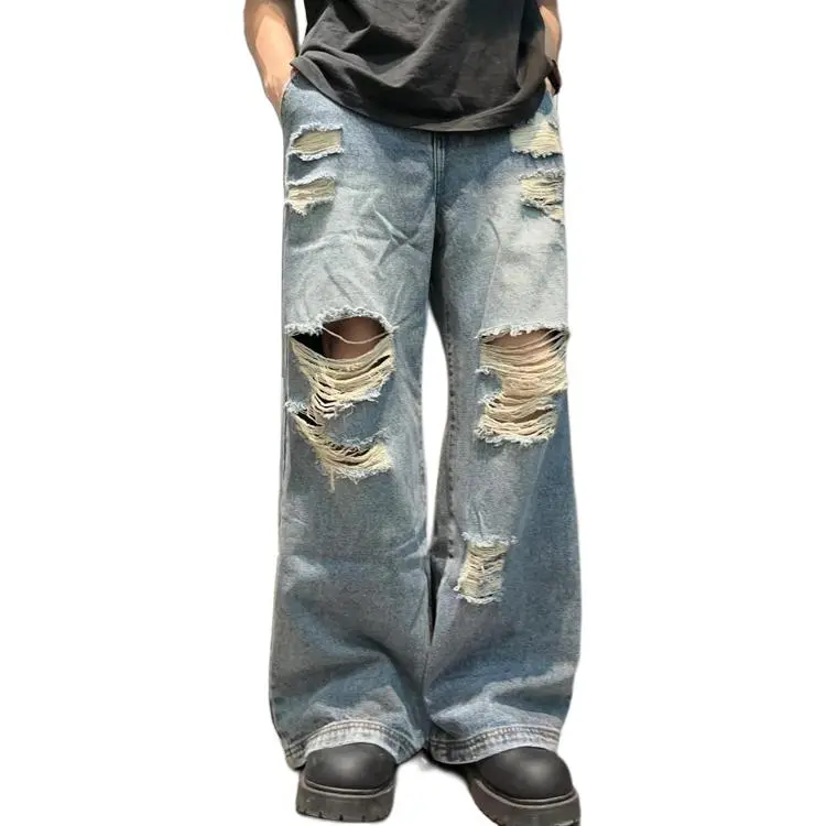 BENGEN Jeans Unisex Blue-4