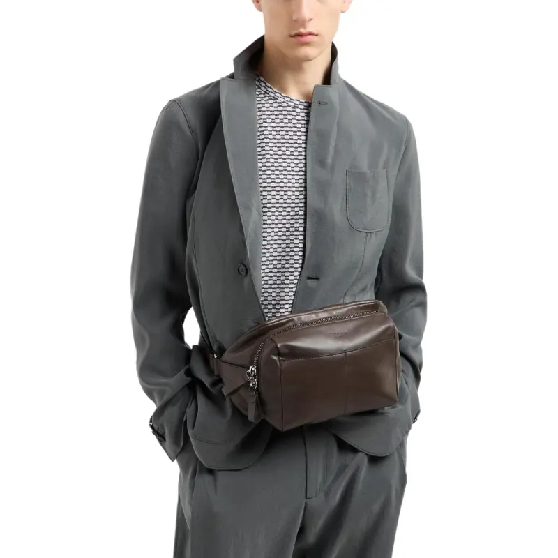 GIORGIO ARMANI Upton Line Single breasted Jacket In Washed Silk-3