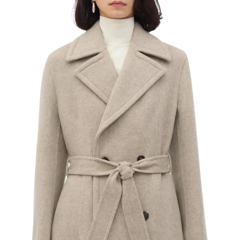 Bottega Veneta Double Breasted Belted Coat-4