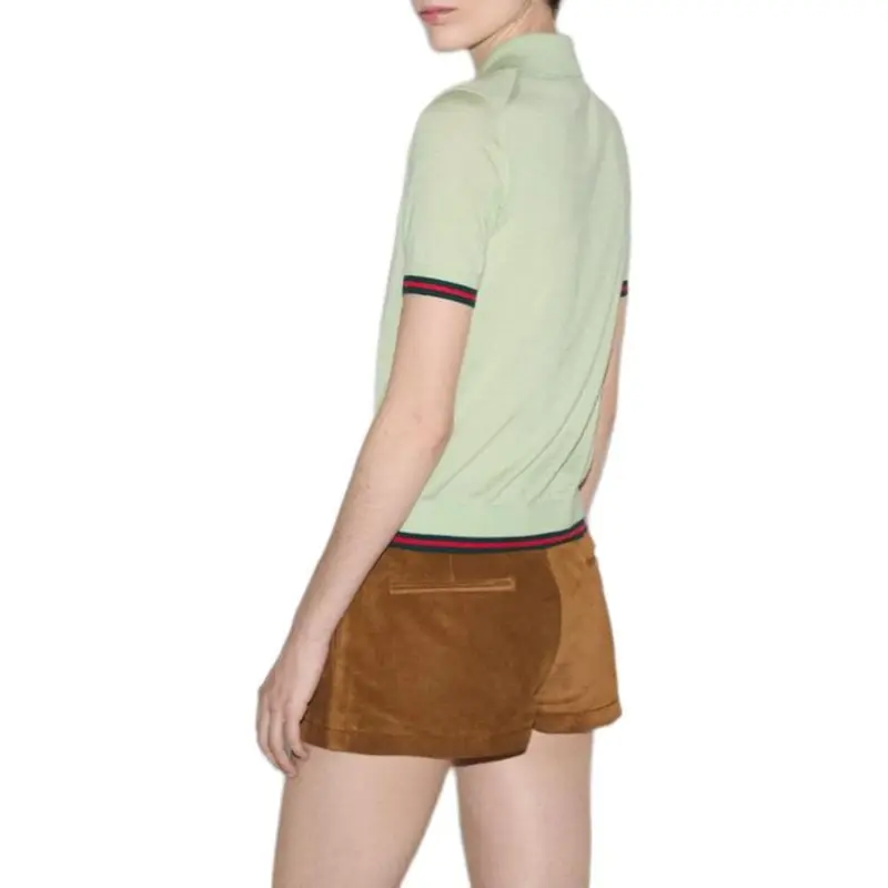 GUCCI SS25 Polo Shirt Women's Light Green-4