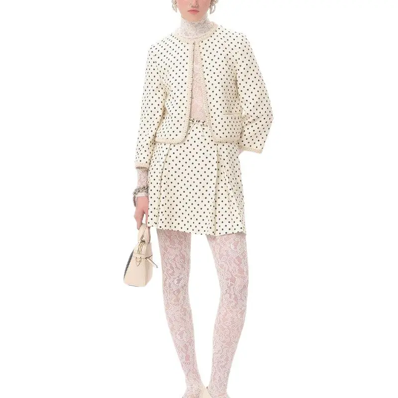 Valentino SS25 Casual Short Skirts Women's Beige-2