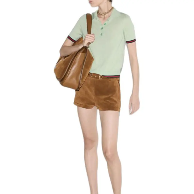 GUCCI SS25 Polo Shirt Women's Light Green-3