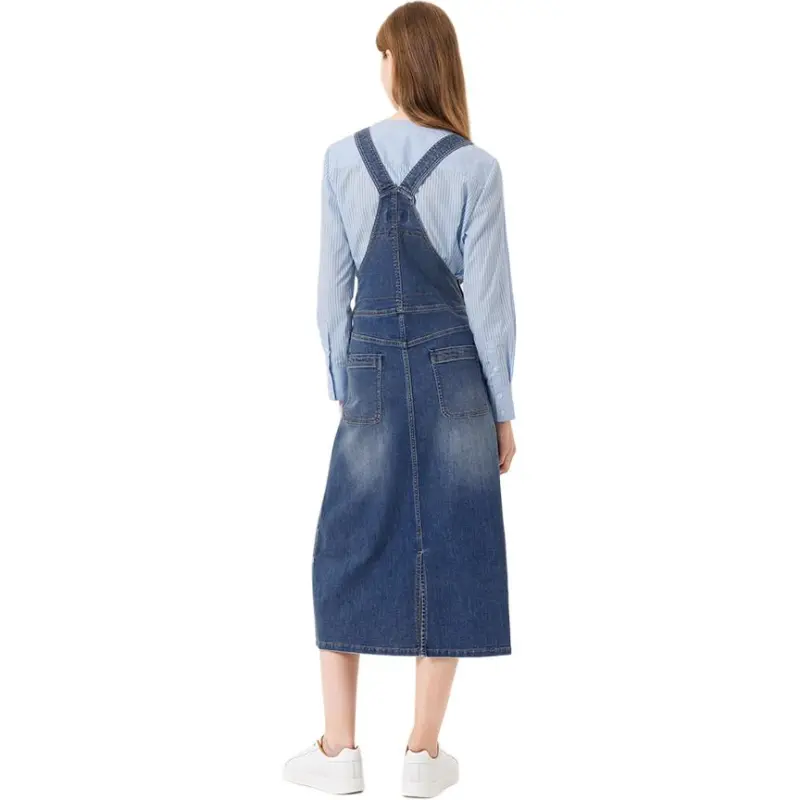 Hush Puppies Sleeveless Dress Women's Denim Blue-1