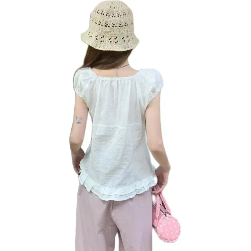 Flowers in water Shirts Women's White-1