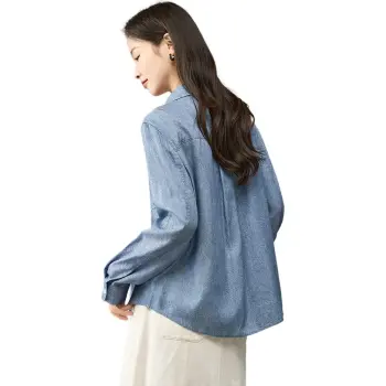 YALIDA Shirts Women's Blue B0