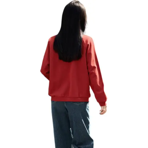 Mo Han Yi Mei Baseball Jacket Women's Red