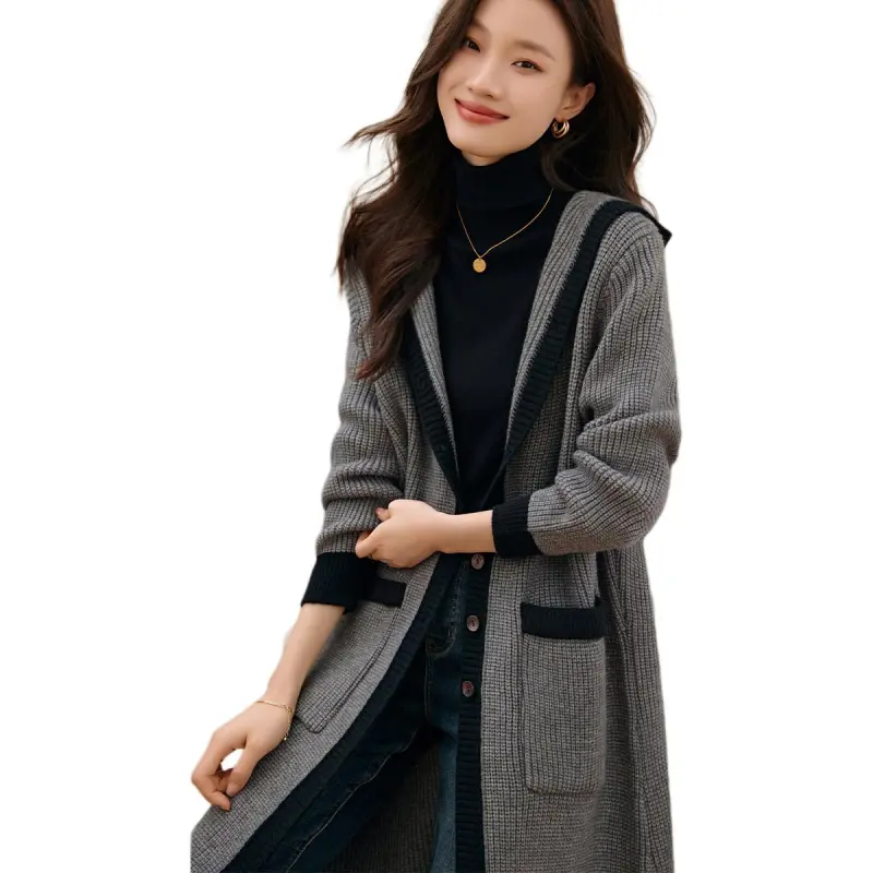 Mo Han Yi Mei Knitwear Women's Dark Gray-3