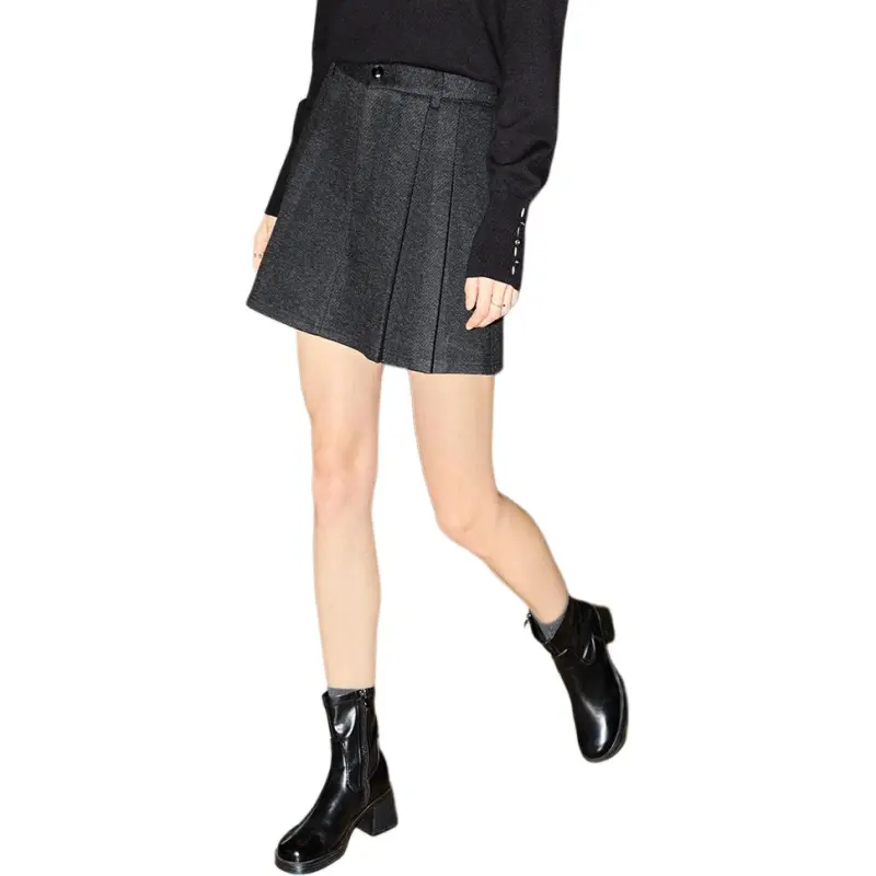KUHNMARVIN Casual Short Skirts Women's Dark Gray-2