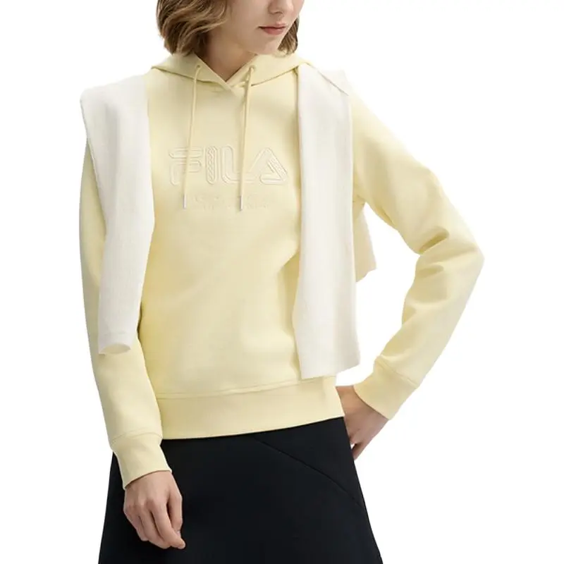 FILA Sweatshirt Women's Coffee Beige Yellow-1