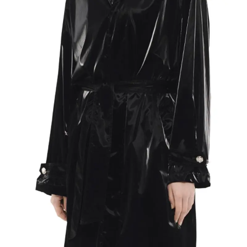 CHANEL NEIGE Ski Series FW24 Trench Coat Women's Black-2