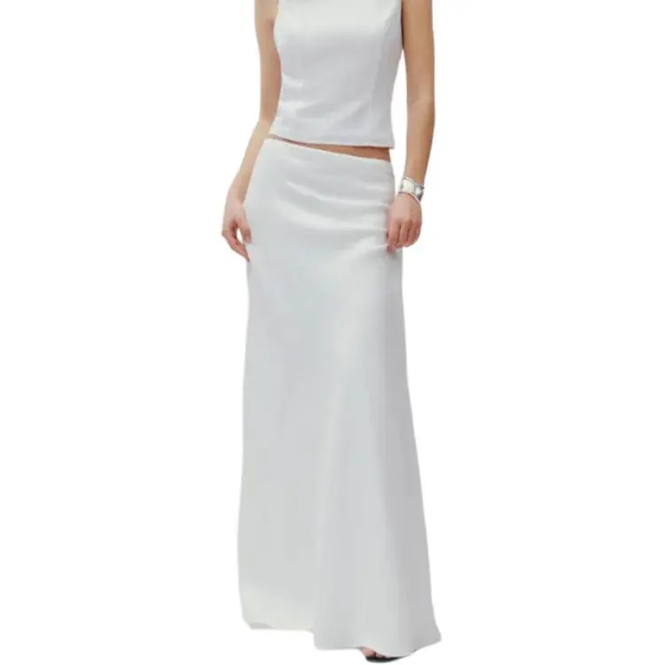REFORMATION Bella Linen Skirt Casual Long Skirt Women's-2