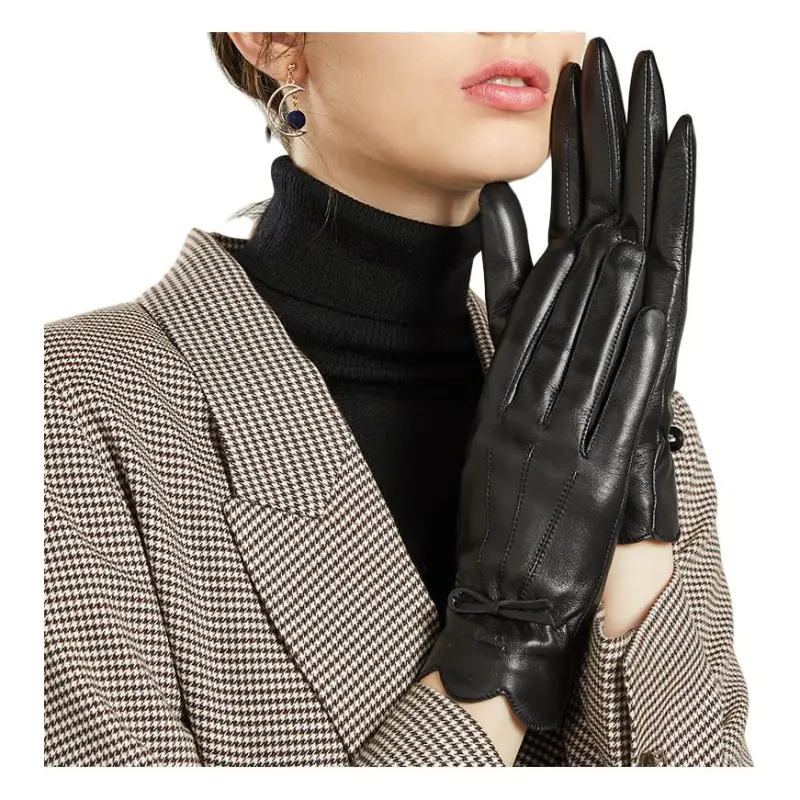 PIERRE CARDIN Goatskin Gloves Women's-4