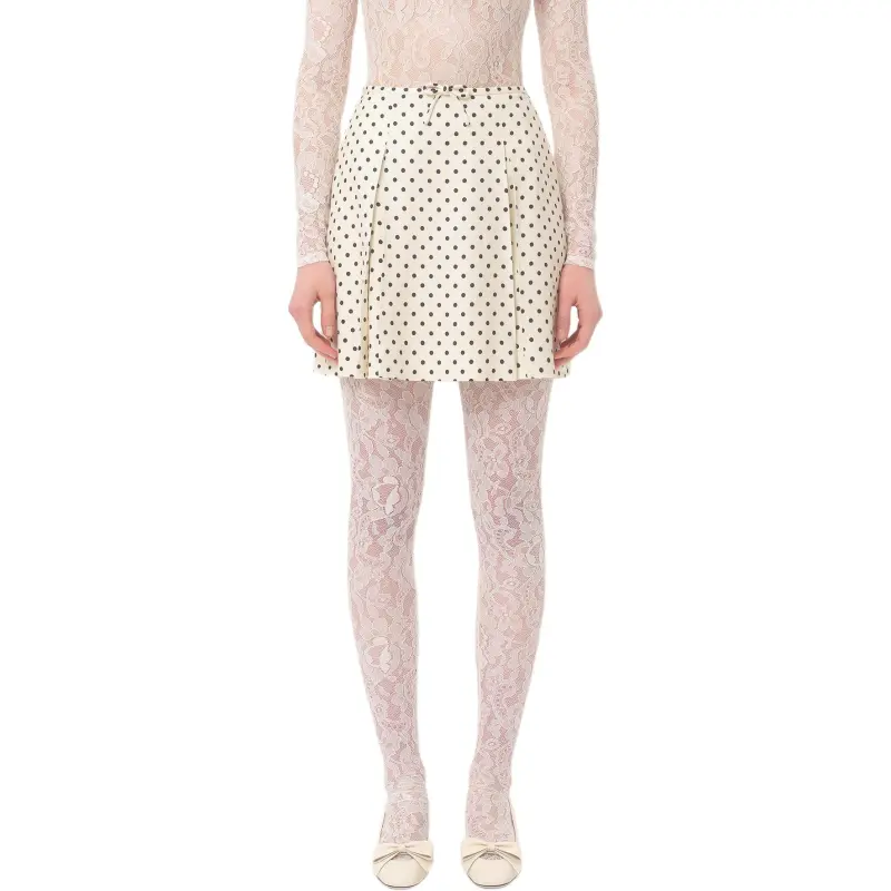 Valentino SS25 Casual Short Skirts Women's Beige-1