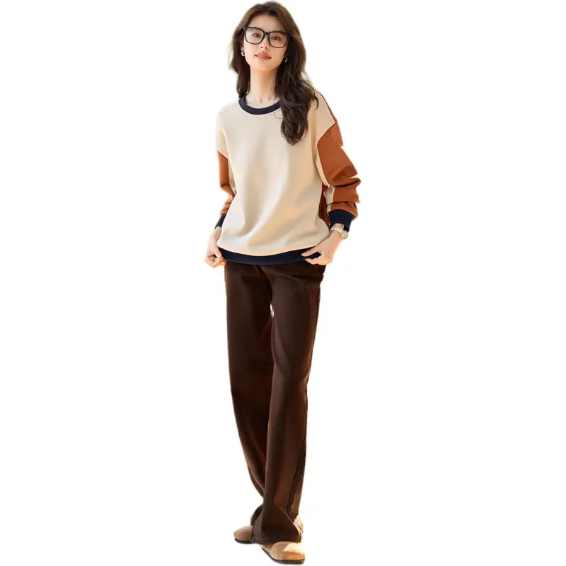 Mo Han Yi Mei Sweatshirt Women's Almond Caramel-4