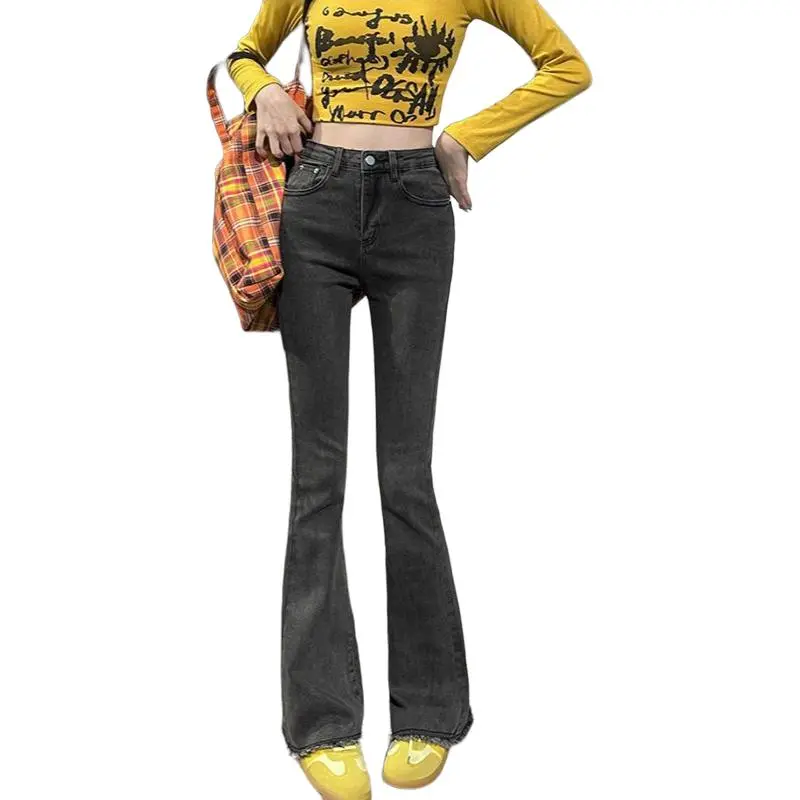 GOSO Jeans Women's Black Gray Color-5