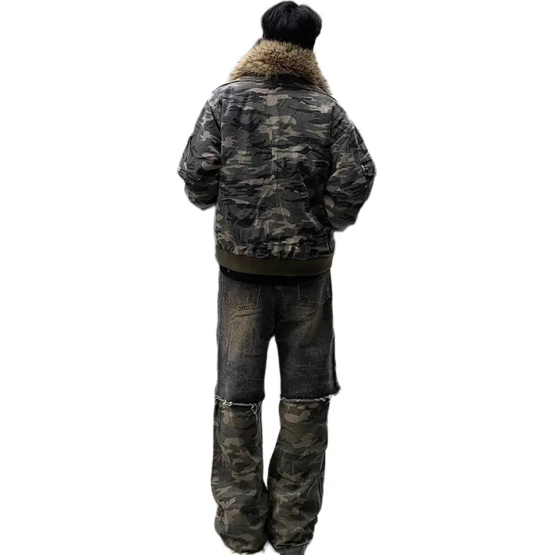 DAFK Jeans Men's Black Camouflage -0